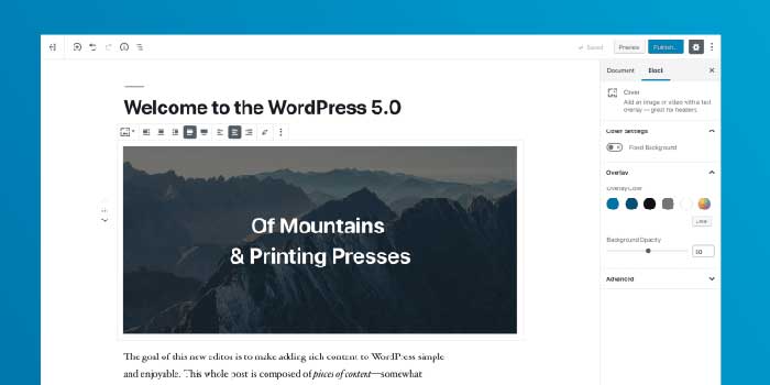 WordPress 5.0发布候选版